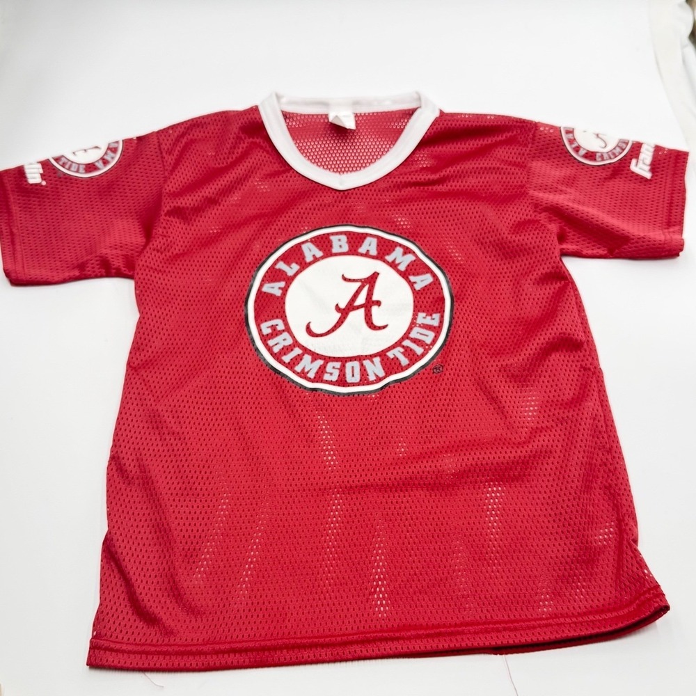 Franklin Alabama Crimson Tide Kids Mesh Jersey Red V-Neck Short Sleeve Size M